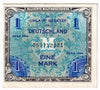 Germany 1944 1 Mark Note, with F, AU