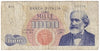 Italy 1962 1,000 Lire Note, Pick #96a, Circ.