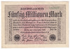Germany 1923 50 Million Note, Pick #109c, EF-AU