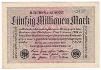 Germany 1923 50 Million Note, Pick #109c, EF-AU