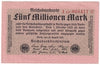 Germany 1923 5 Million Note, Pick #105, AU-UNC