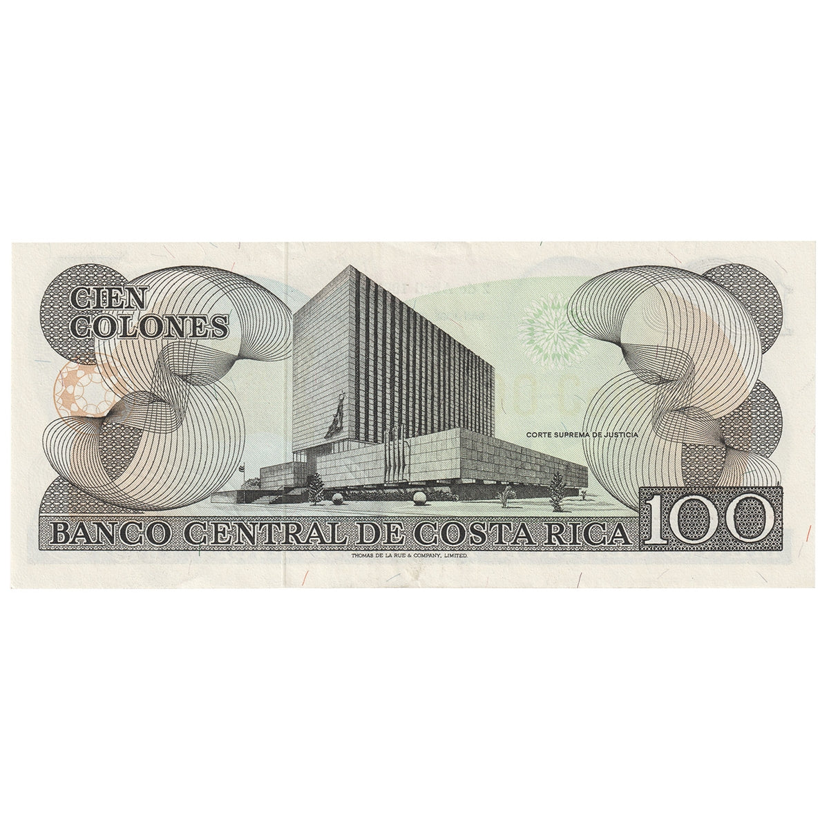 Costa Rica 1981 100 Colones Note, Pick #248a, EF-AU