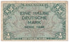 Germany 1948 1/2 Deutsche Mark Note, Pick #1a, VF