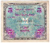 Germany 1944 5 Mark Note, Pick #134a, 9 Digit with F, AU