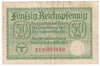 Germany 1940-45 50 Reichspfennig Note, Pick #R135, VF