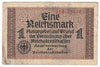 Germany 1940-45 1 Reichsmark Note, Pick #R136a, F-VF
