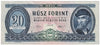 Hungary 1969 20 Forint Note, Pick #169e, AU