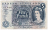 Great Britain 1967 5 Pound Note, BE101c, VF