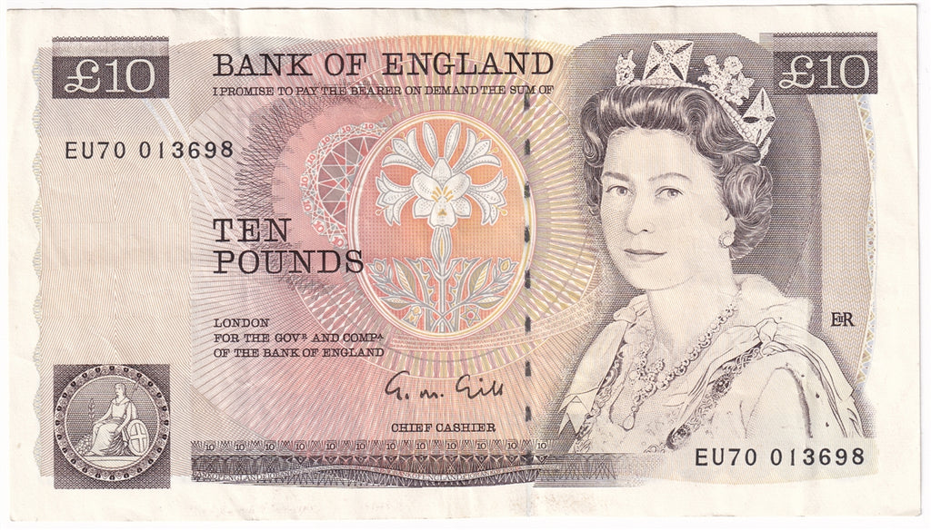 Great Britain 1988 10 Pound Note, BE164b, VF-EF