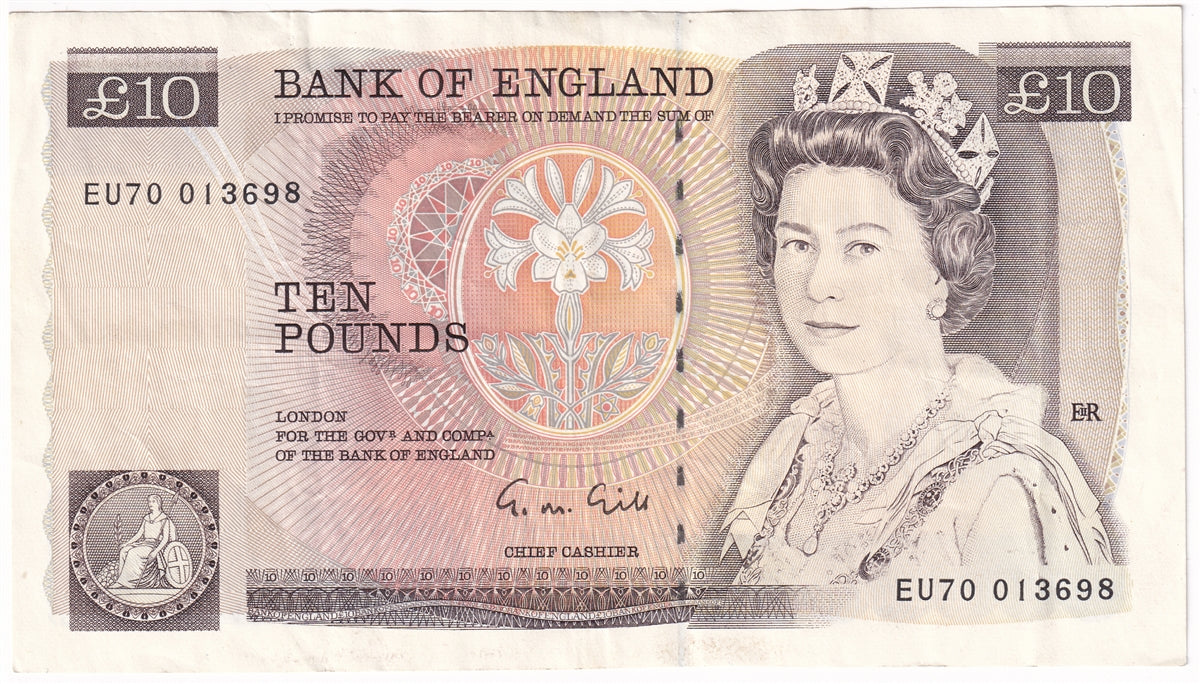 Great Britain 1988 10 Pound Note, BE164b, VF-EF
