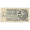 Czechosloakia 1961 25 Korun Note, Pick #89a, VF