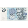 Czech Republic 1994 20 Korun Note, Pick #20b, AU