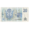 Czech Republic 1994 20 Korun Note, Pick #20b, VF