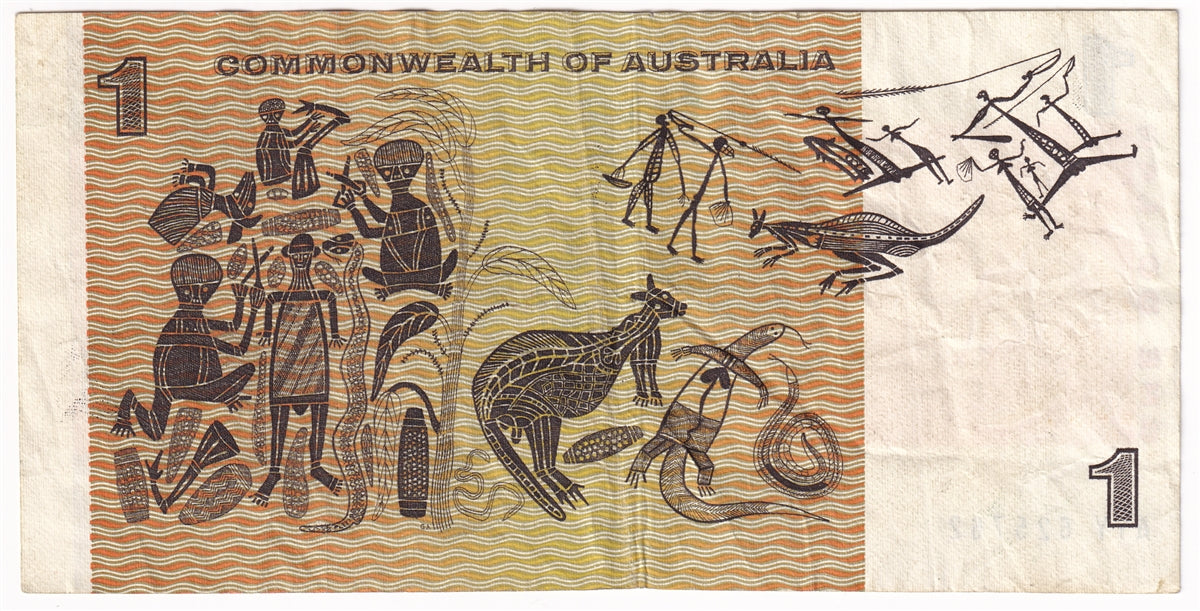 Australia 1969 1 Dollar Note, Pick #37c, VF