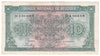 Belgium 1943 10 Francs Note, Pick #122, EF-AU