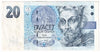 Czech Republic 1994 20 Korun Note, Pick #10c, EF