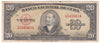 Cuba Note 1958 20 Pesos, VF