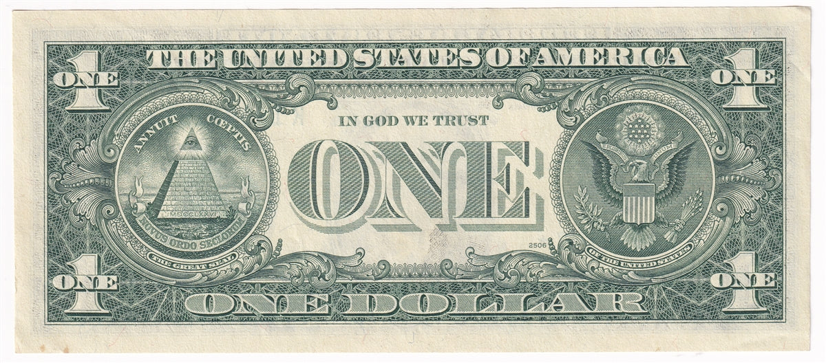 USA * 1977A $1 Note, FR #1910K, Dallas Star, AU