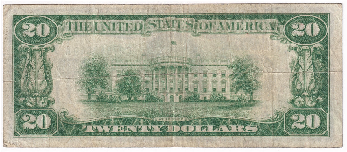 USA 1928 $20 Note, FR #2050G, Chicago, VF