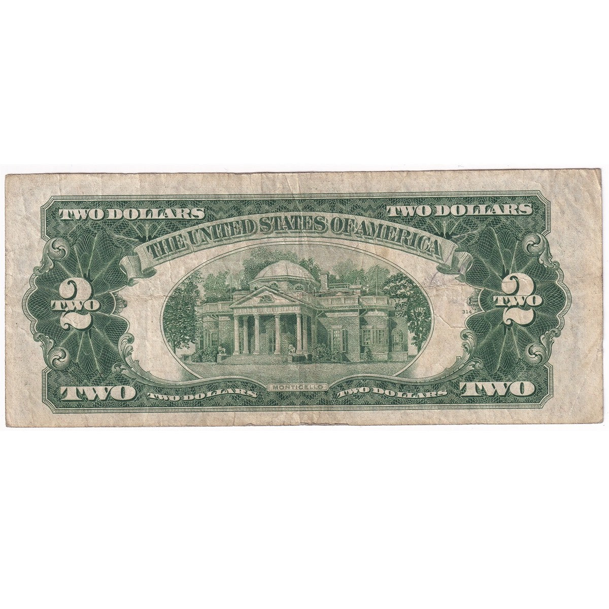 USA 1928E $2 Note, FR #1506, Julian-Vinson, Very Fine