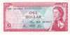 East Caribbean States 1965 1 Dollar Note, Pick #13d, Signature 5, AU
