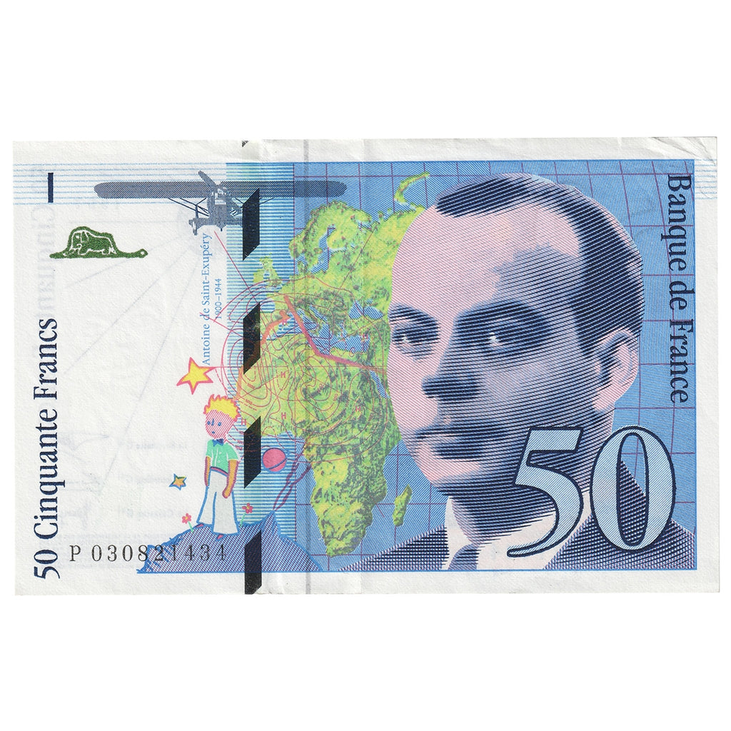 France 1997 50 Franc Note, Pick #157Ab, VF-EF