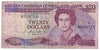 East Carbbean States 1987-88 20 Dollar Note, Pick #19a, F-VF