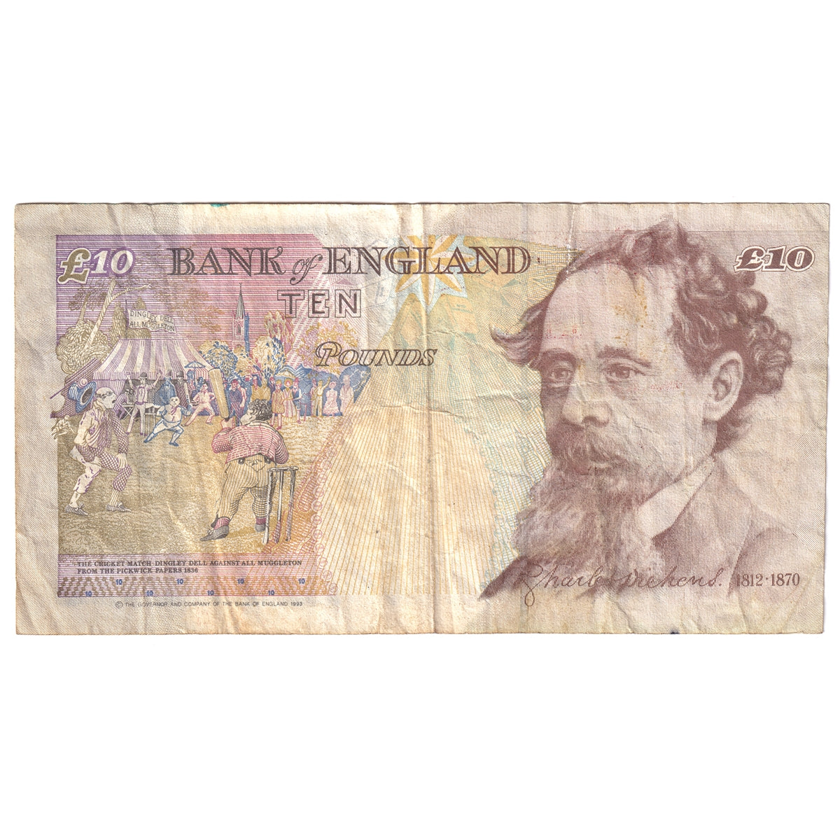Great Britain 1993 10 Pound Note, BE168c, VF