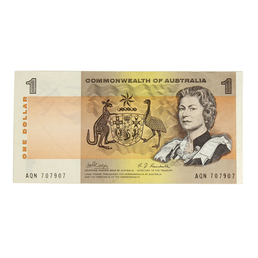 Australia 1969 1 Dollar Note, Pick #37c, VF-EF