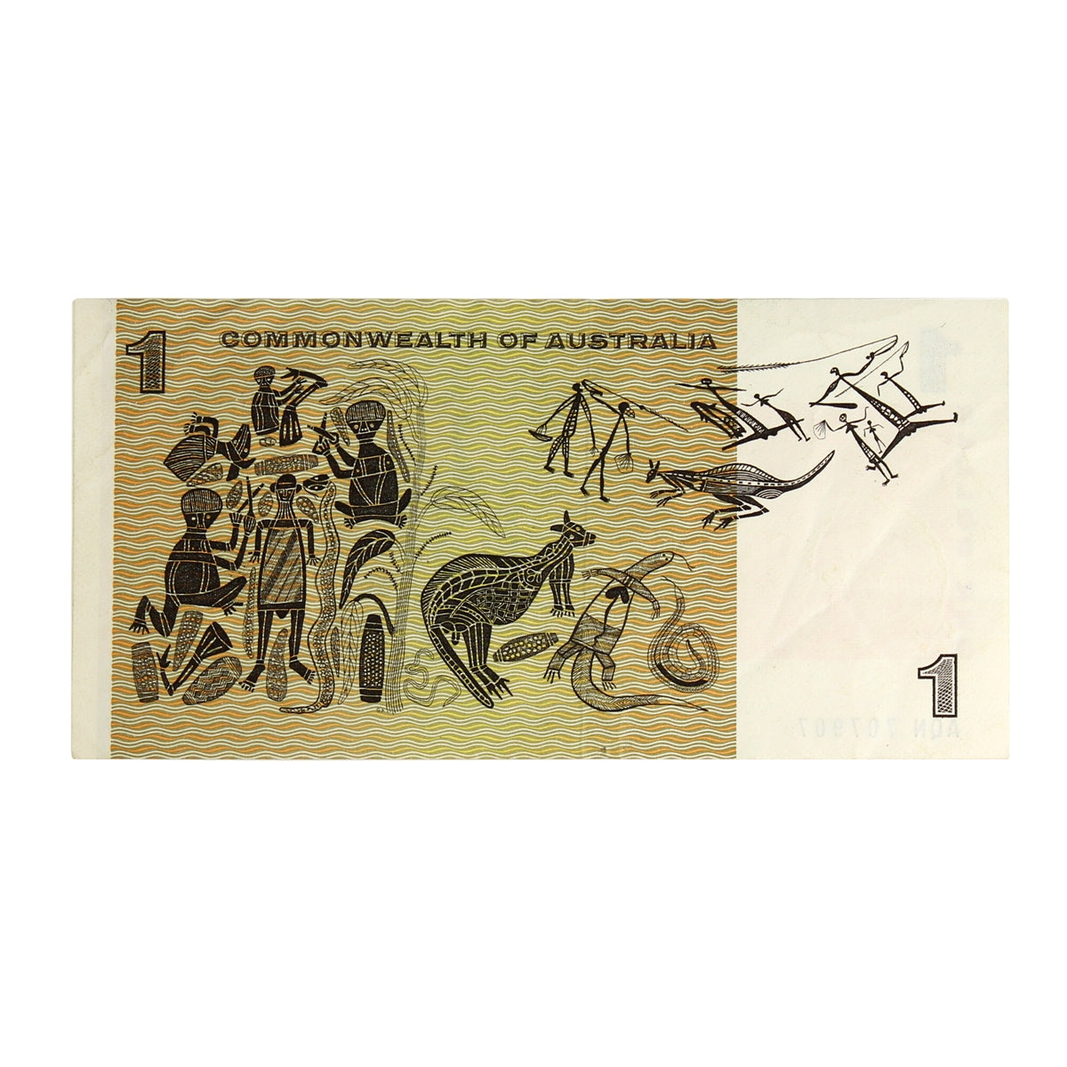 Australia 1969 1 Dollar Note, Pick #37c, VF-EF