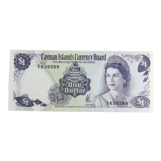 Cayman Islands 1974 1 Dollar, Pick #5a, UNC