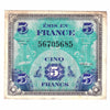 France 1944 5 Francs Note, Pick #115a, EF