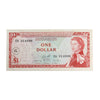 East Caribbean States 1 Dollar Note, Pick #13j, G Overprint, VF