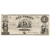 Hungary 1852 1 Forint Note, Pick #S141r1, Remainder, UNC