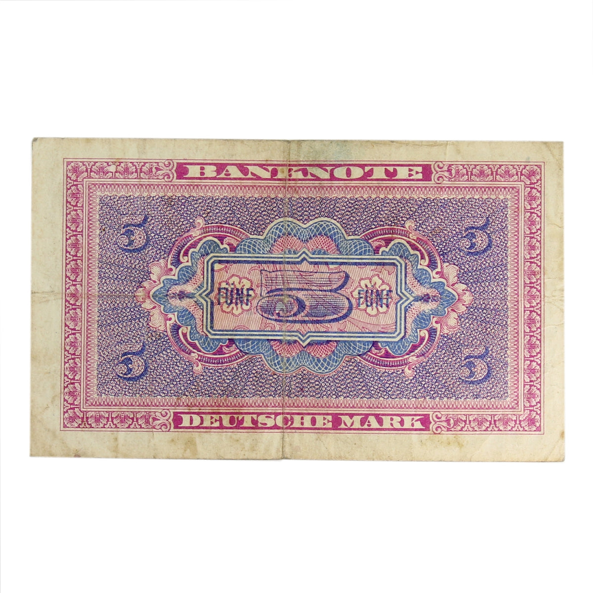 Germany 1948 5 Deutsche Mark Note, Pick #4a, VF