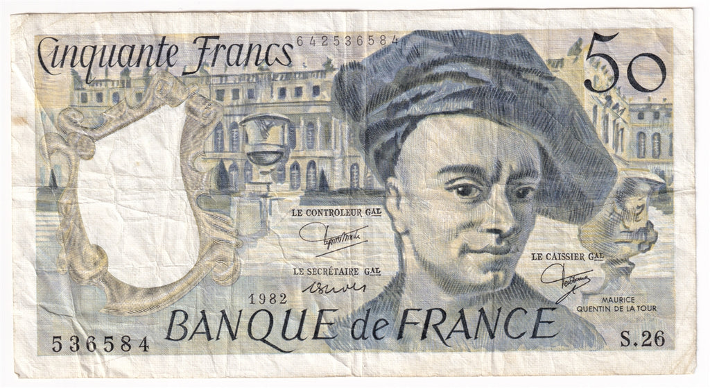 France Note 1982 50 Francs, VF