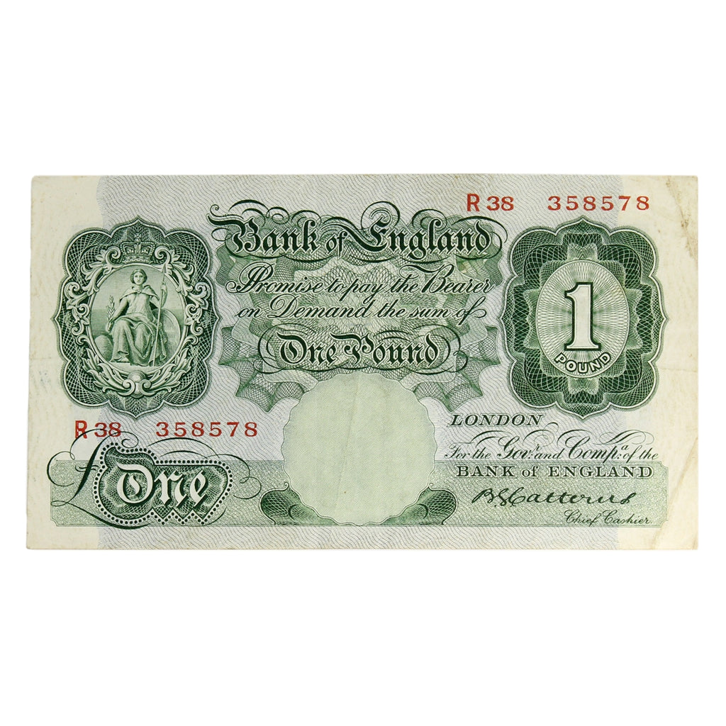 Great Britain 1930 1 Pound Note, BE43b, VF