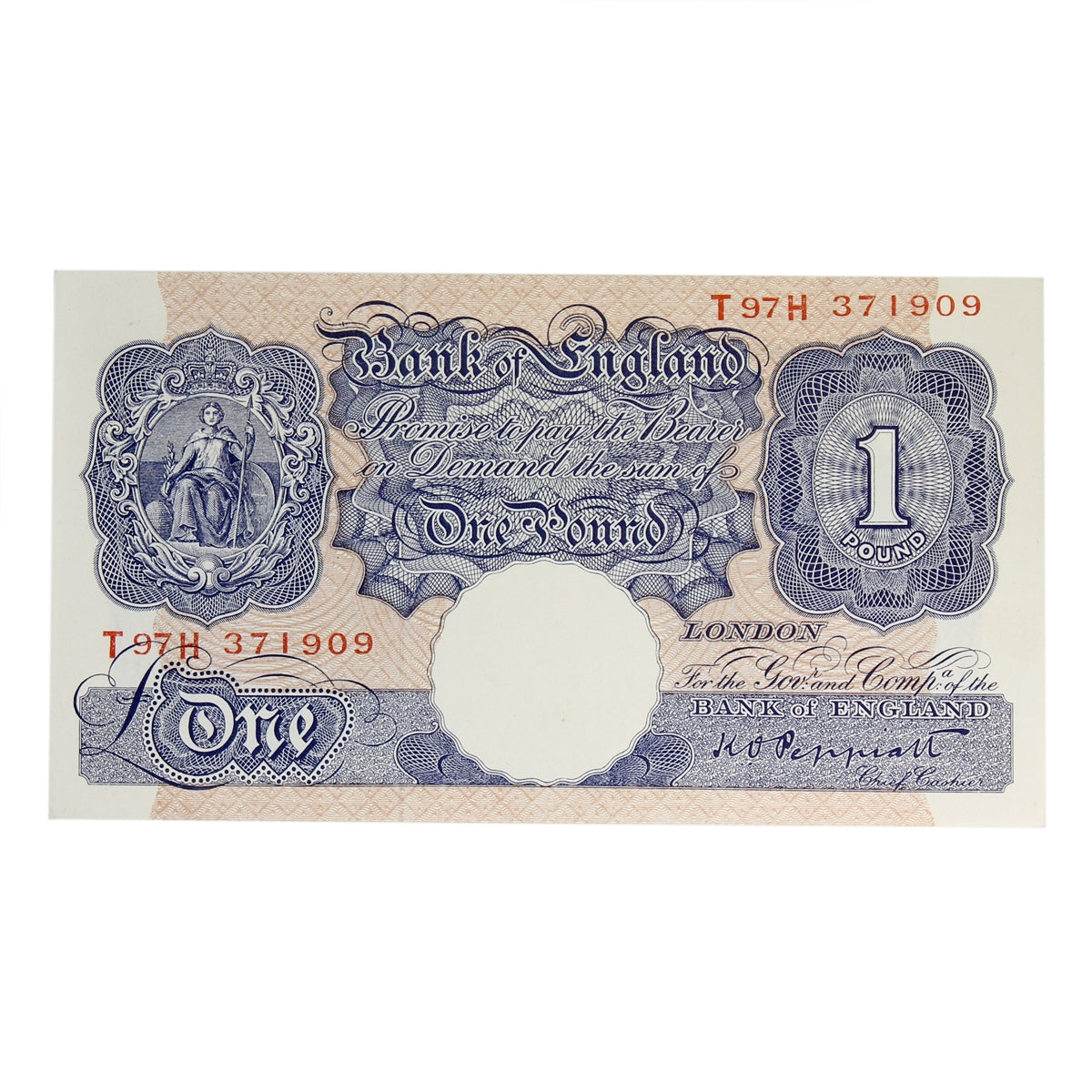 Great Britain 1940 1 Pound Note, BE47j, UNC