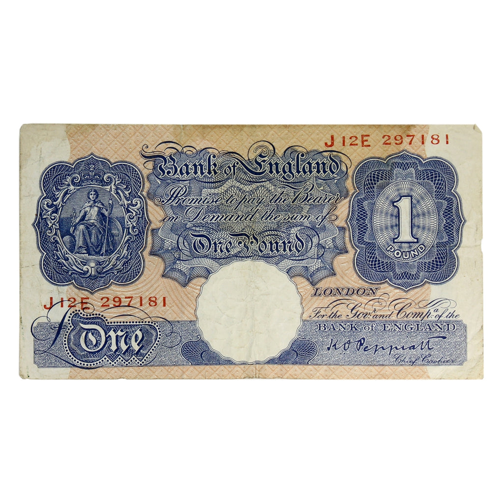 Great Britain 1940 1 Pound Note, BE47g, VF