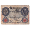 Germany 1908 20 Mark Note, F