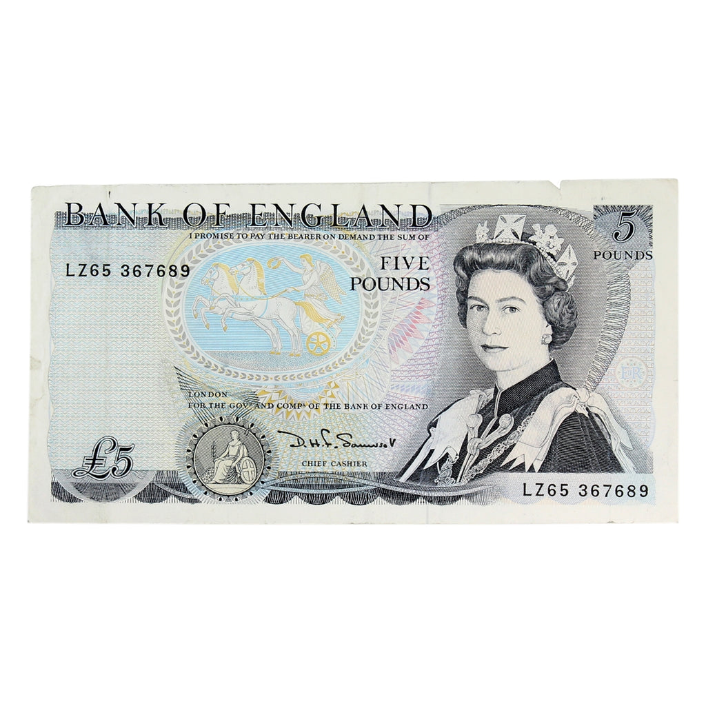 Great Britain 1981 5 Pound Note, BE87c, LZ__, VF