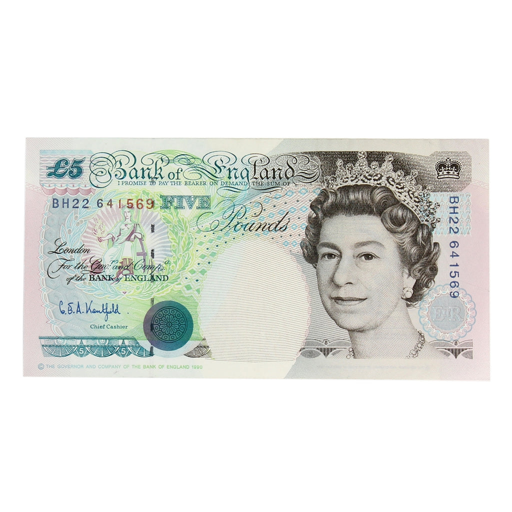 Great Britain 1993 5 Pound Note, BE121c, VF-EF