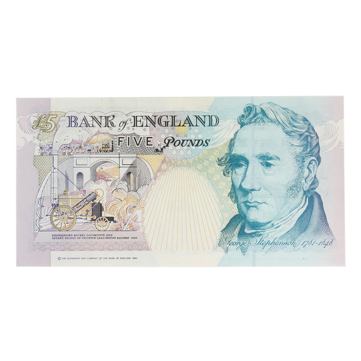 Great Britain 1993 5 Pound Note, BE121c, VF-EF