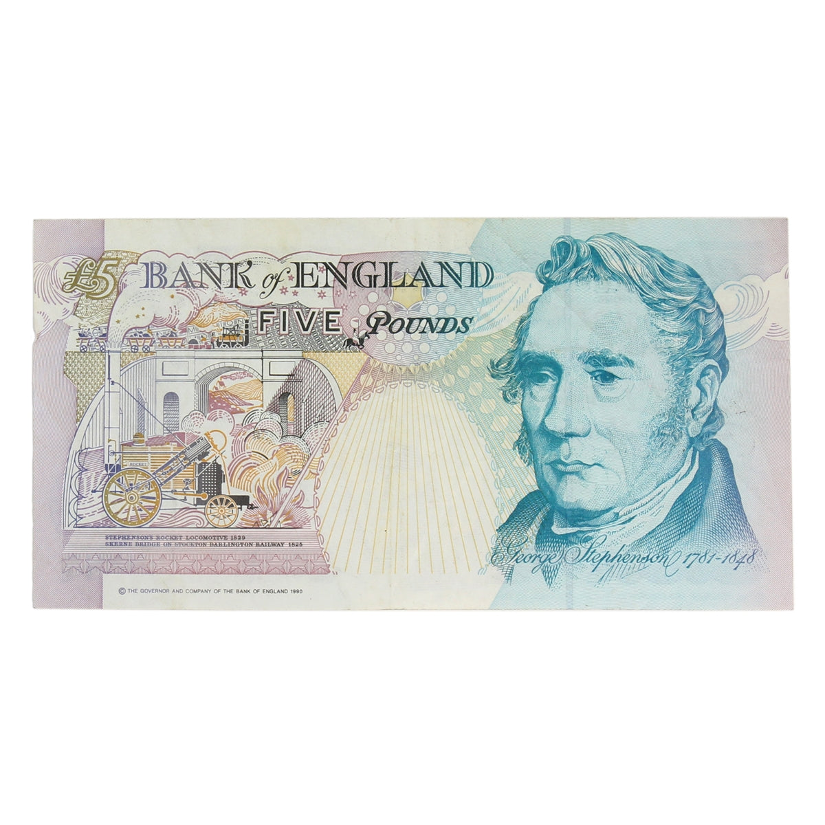 Great Britain 1993 5 Pound Note, BE122a, VF