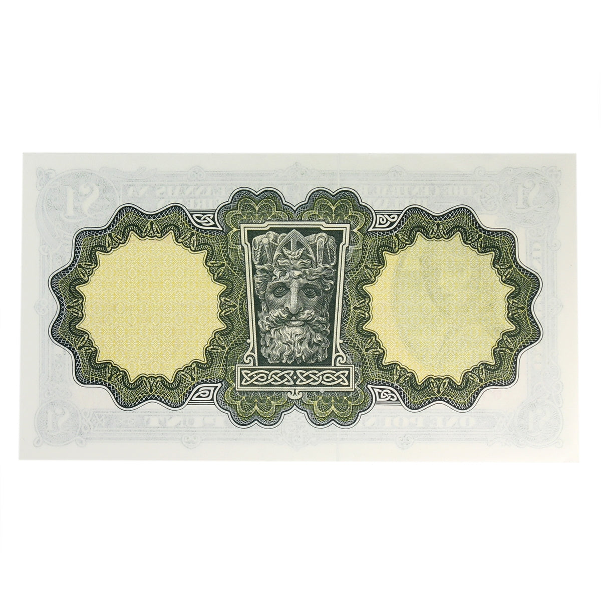 Ireland 1971-74 1 Pound Note, E086, Seriffed Date, AU-UNC