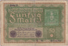 Germany 1919 50 Mark Note, Pick #66, F (Tears)