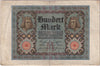 Germany 1920 100 Mark Note, Pick #69a, F (tears)