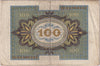 Germany 1920 100 Mark Note, Pick #69a, F (tears)