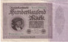 Germany 1923 100,000 Mark Note, Pick #83a, EF-AU