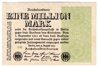 Germany 1923 1 Million Mark Note, EF (tear)